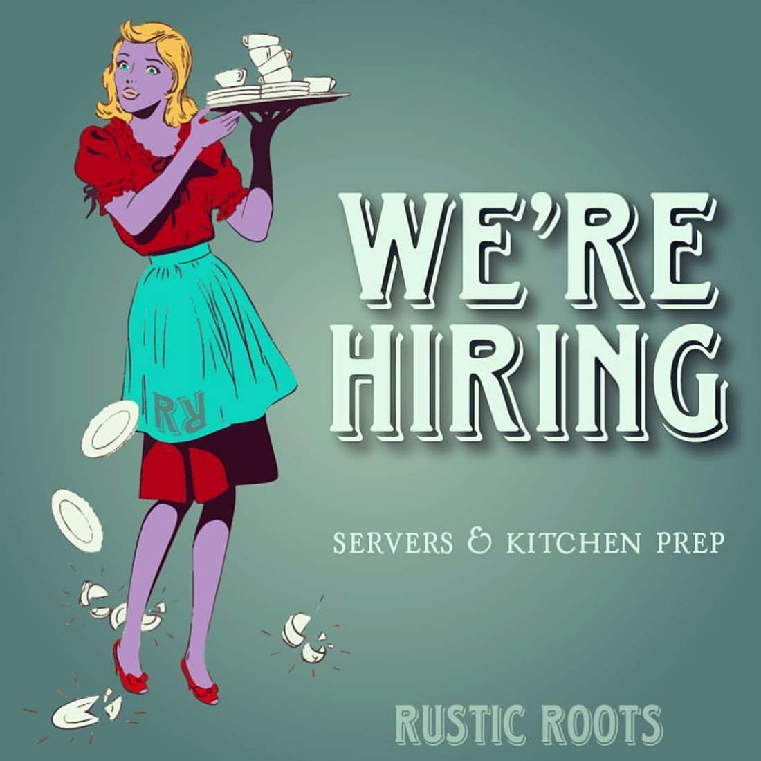 we're hiring sign