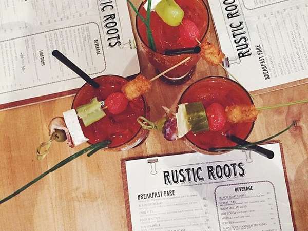 menus and bloody marys