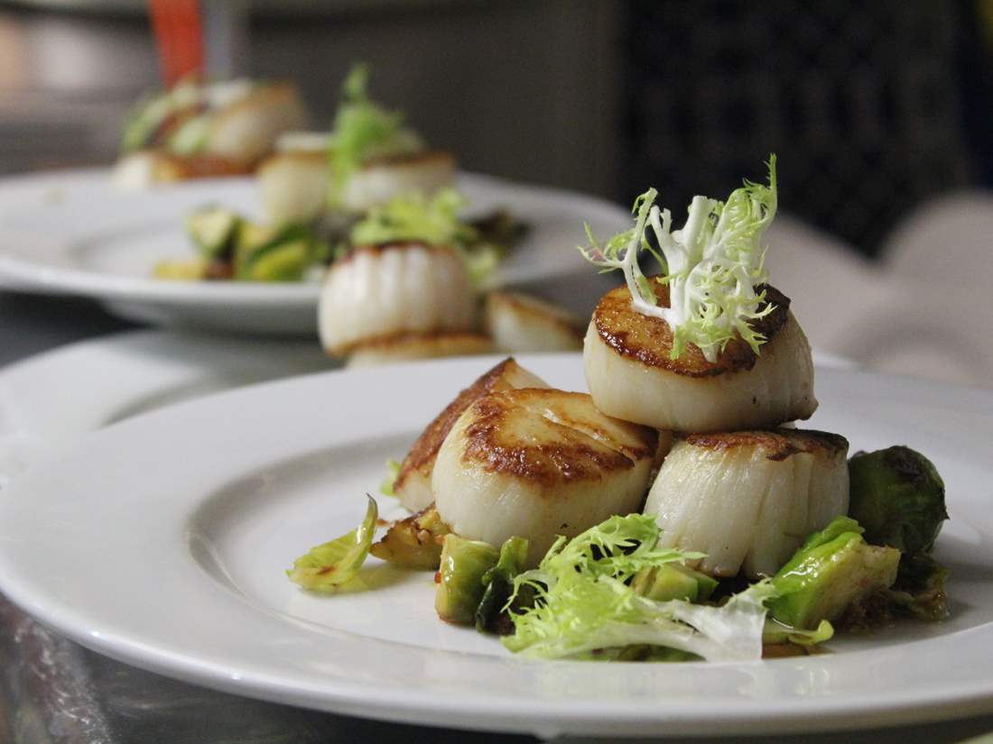 sauteed scallop entree